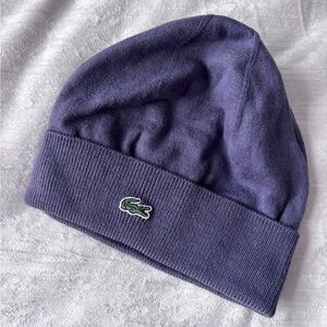 Lacoste Violet Knit Hat